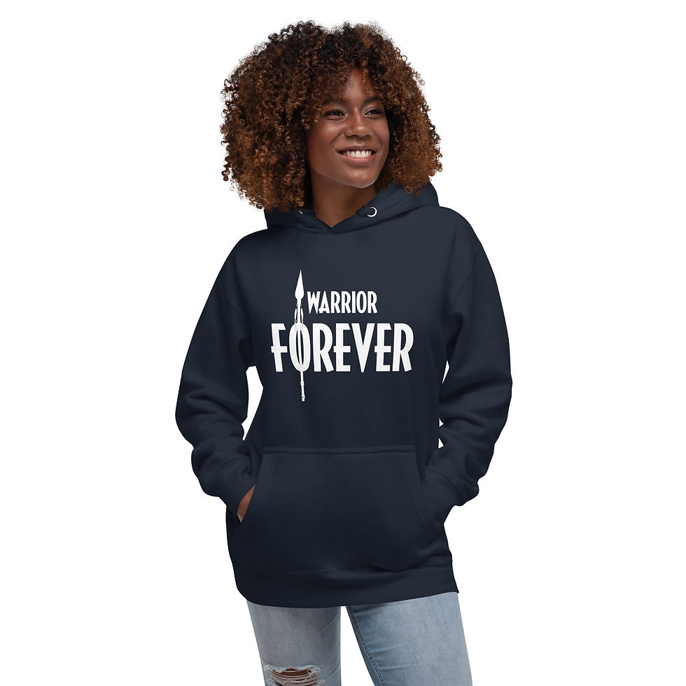 Thumbnail: Sworthe By Joseph Dowdy Warrior Forever Unisex Hoodie