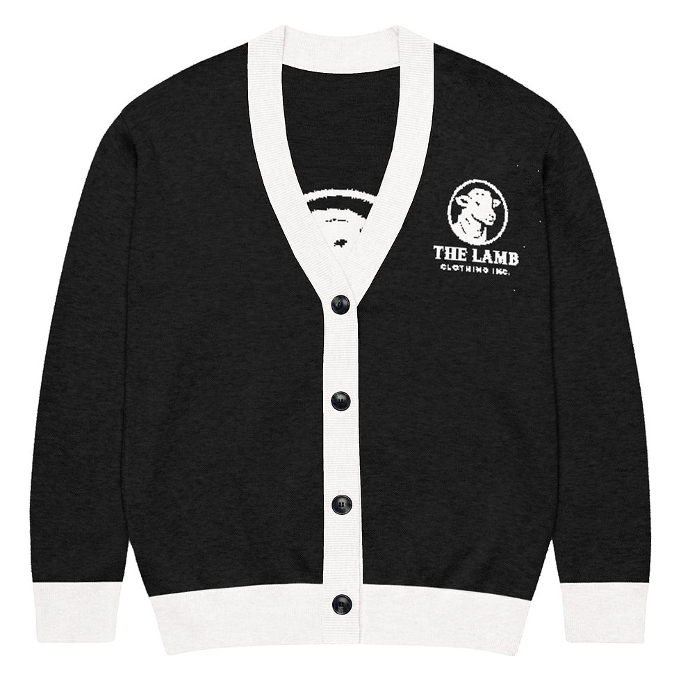 Thumbnail: YHWH FOREVER3 The Lamb Clothing Inc. Unisex Knitted cardigan