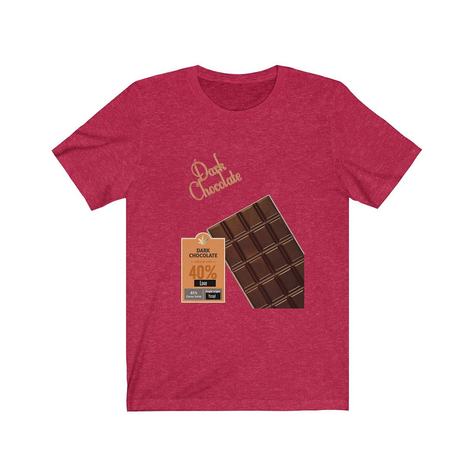 Thumbnail: The Classy Hebrew Dark Chocolate Unisex Jersey Short Sleeve Tee