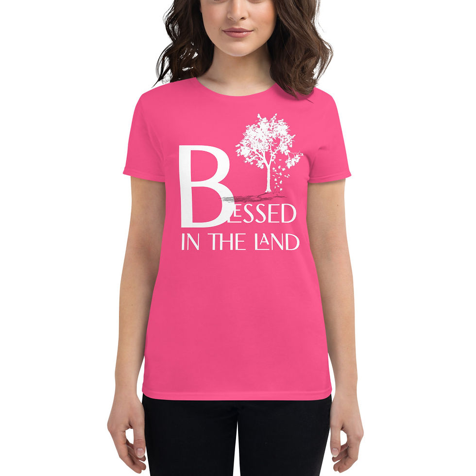 Thumbnail: YF3 Blessed In The Land Women's short sleeve t-shirt
