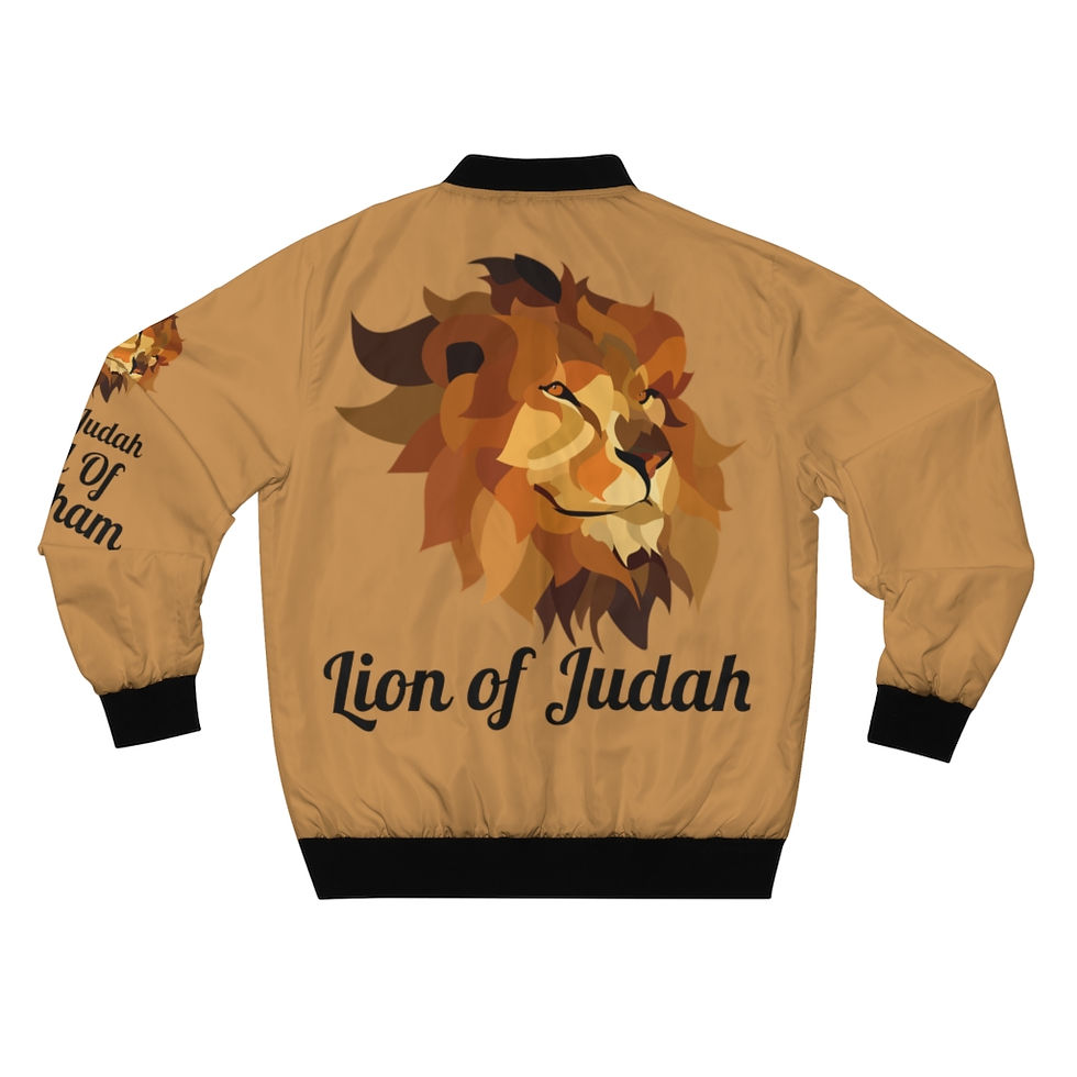 Thumbnail: YHWH FOREVER Lion Of Judah Men's AOP Bomber Jacket