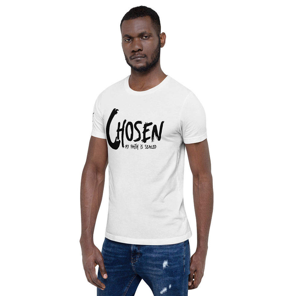 Thumbnail: YF3 Chosen My Faith Is Sealed Short-Sleeve Unisex T-Shirt