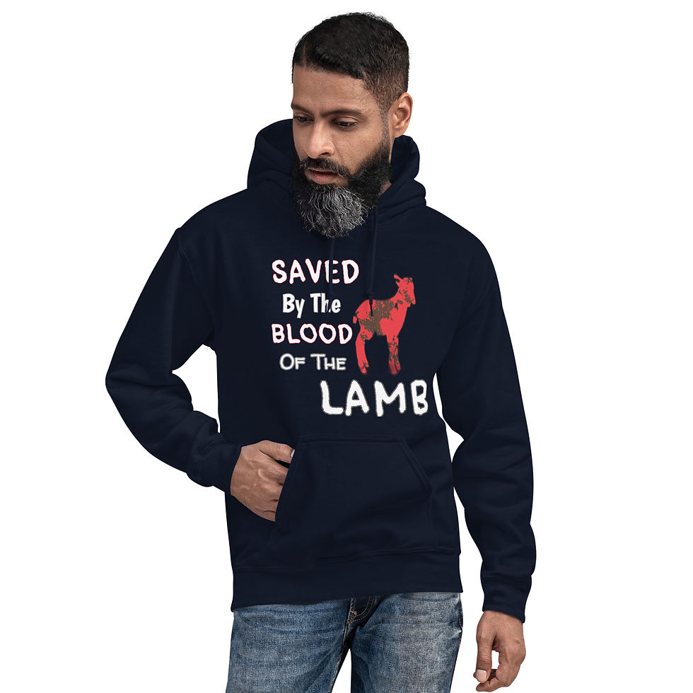 Thumbnail: YF3 Saved By The Blood Of The LAMB Unisex Hoodie
