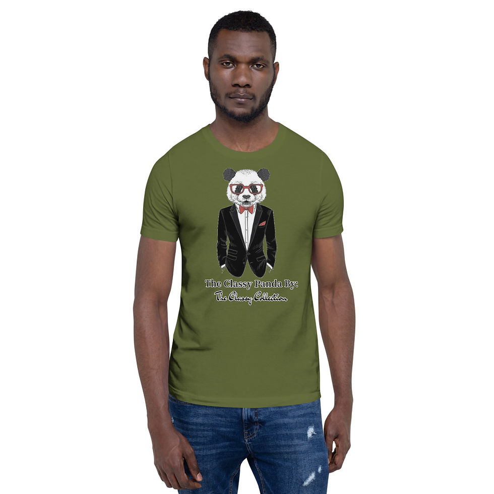 Thumbnail: The Classy Collection Classy Panda Short-Sleeve Unisex T-Shirt