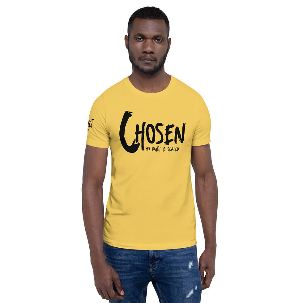 Thumbnail: YF3 Chosen My Faith Is Sealed Short-Sleeve Unisex T-Shirt