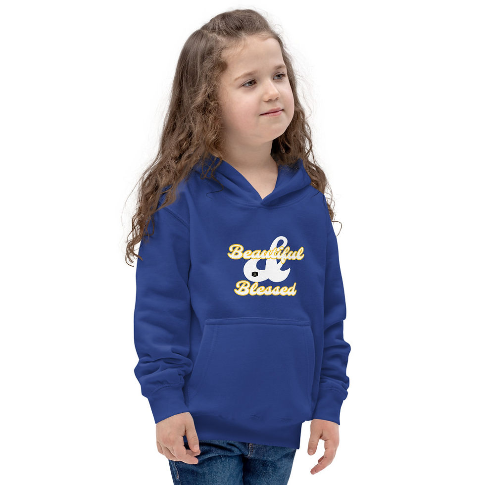 Thumbnail: The Classy Collection Beautiful and Blessed Kids Hoodie