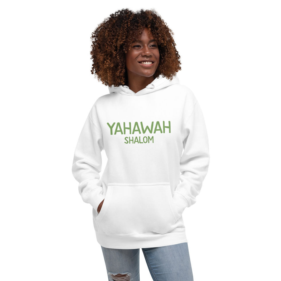 Thumbnail: YF3 Special Order Embroidered YAHAWAH SHALOM Unisex Hoodie