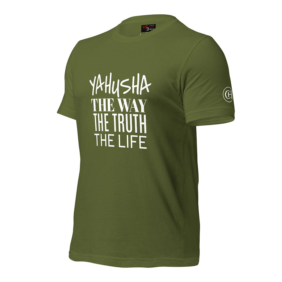 Thumbnail: YF3 The Classy Hebrew Yahusha The Way Unisex t-shirt