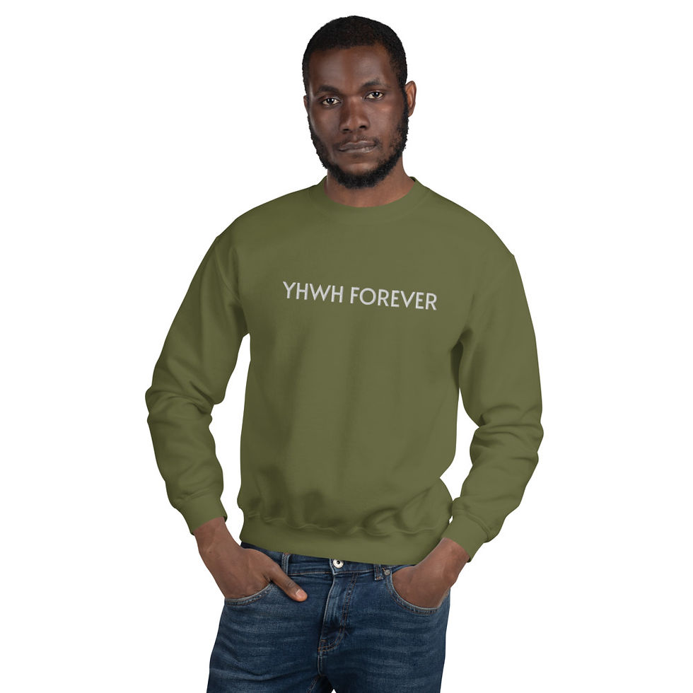 Thumbnail: YF3 YHWH FOREVER Embroidered Unisex Sweatshirt