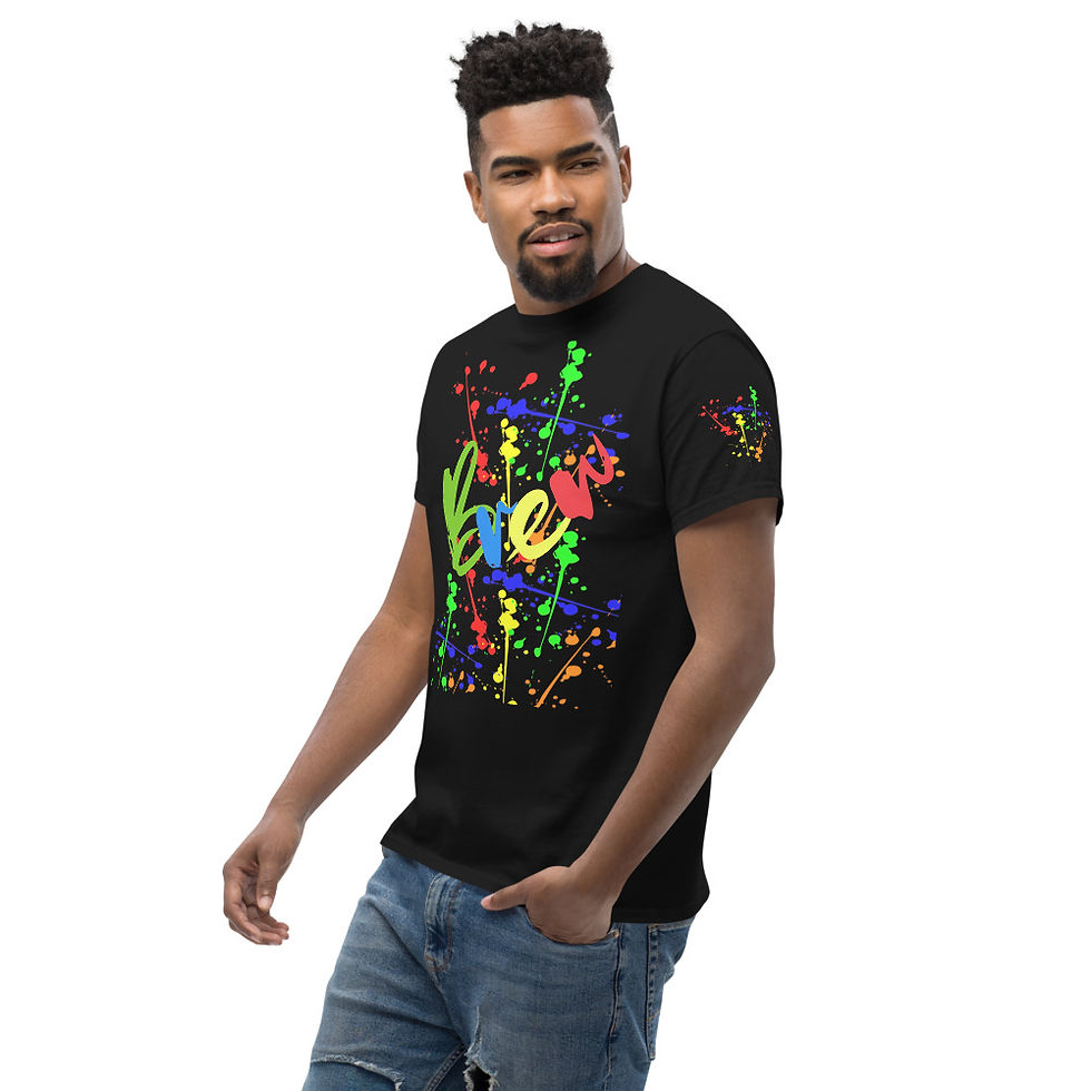 Thumbnail: YF3 Brew The Classy Hebrew Men's heavyweight tee 