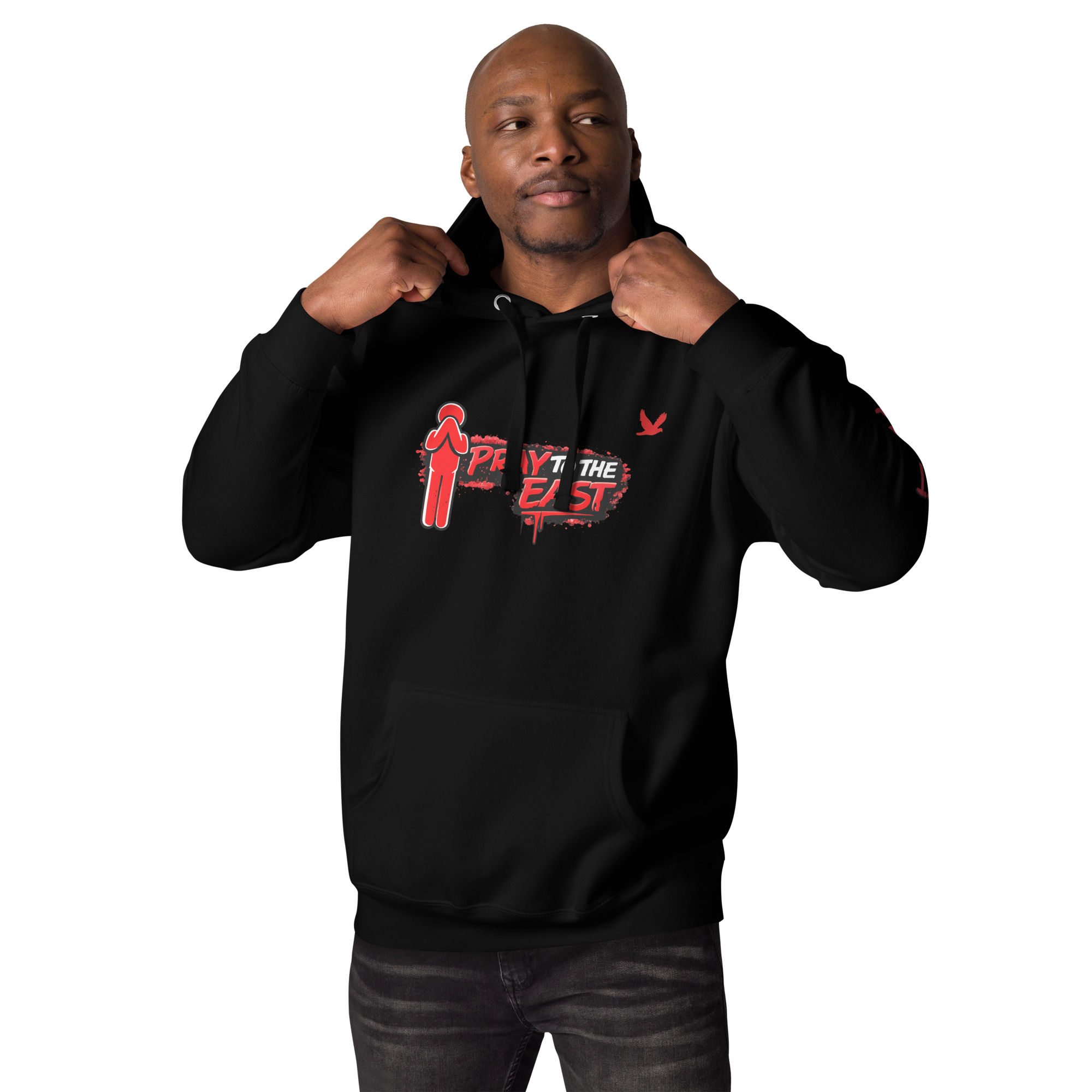 YF3 The Classy Hebrew THE EAST FACE Pray To The East Unisex Hoodie