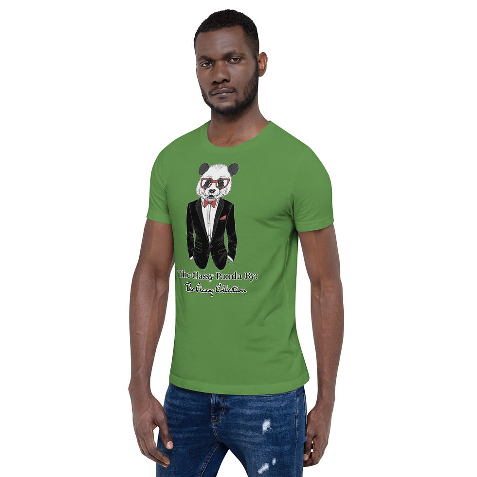 Thumbnail: The Classy Collection Classy Panda Short-Sleeve Unisex T-Shirt