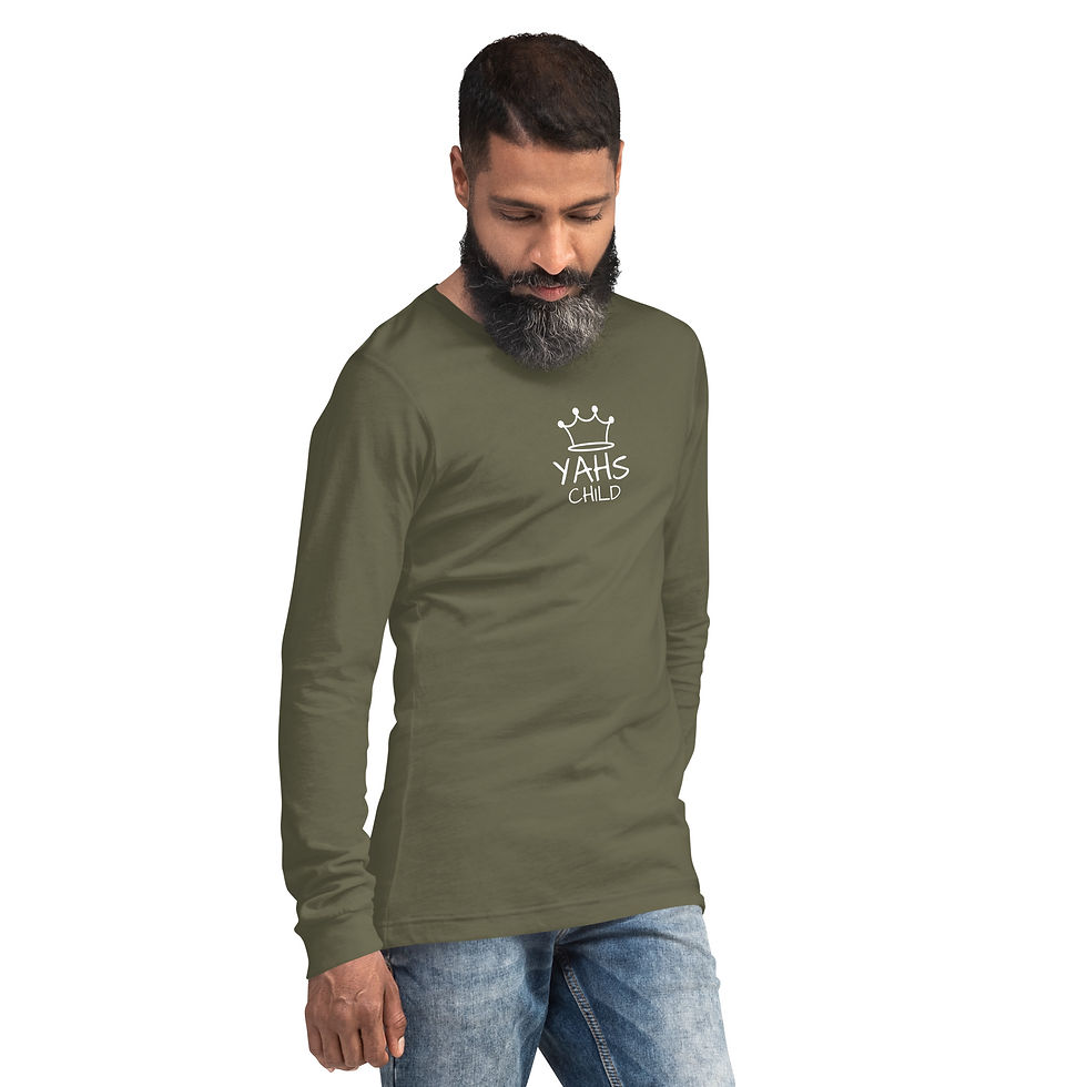 Thumbnail: YF3 The Classy Hebrew YAHS CHILD Unisex Long Sleeve Tee