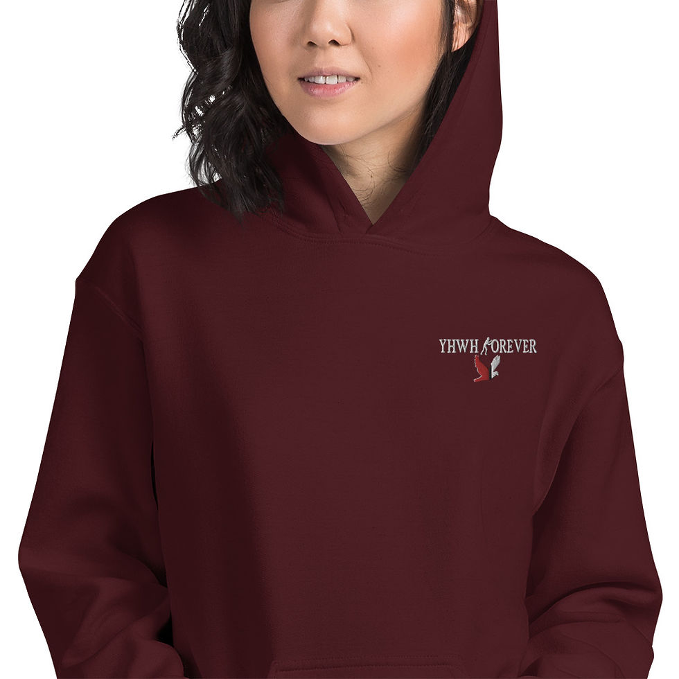 Thumbnail: YHWH FOREVER Logo Embroidered Unisex Hoodie