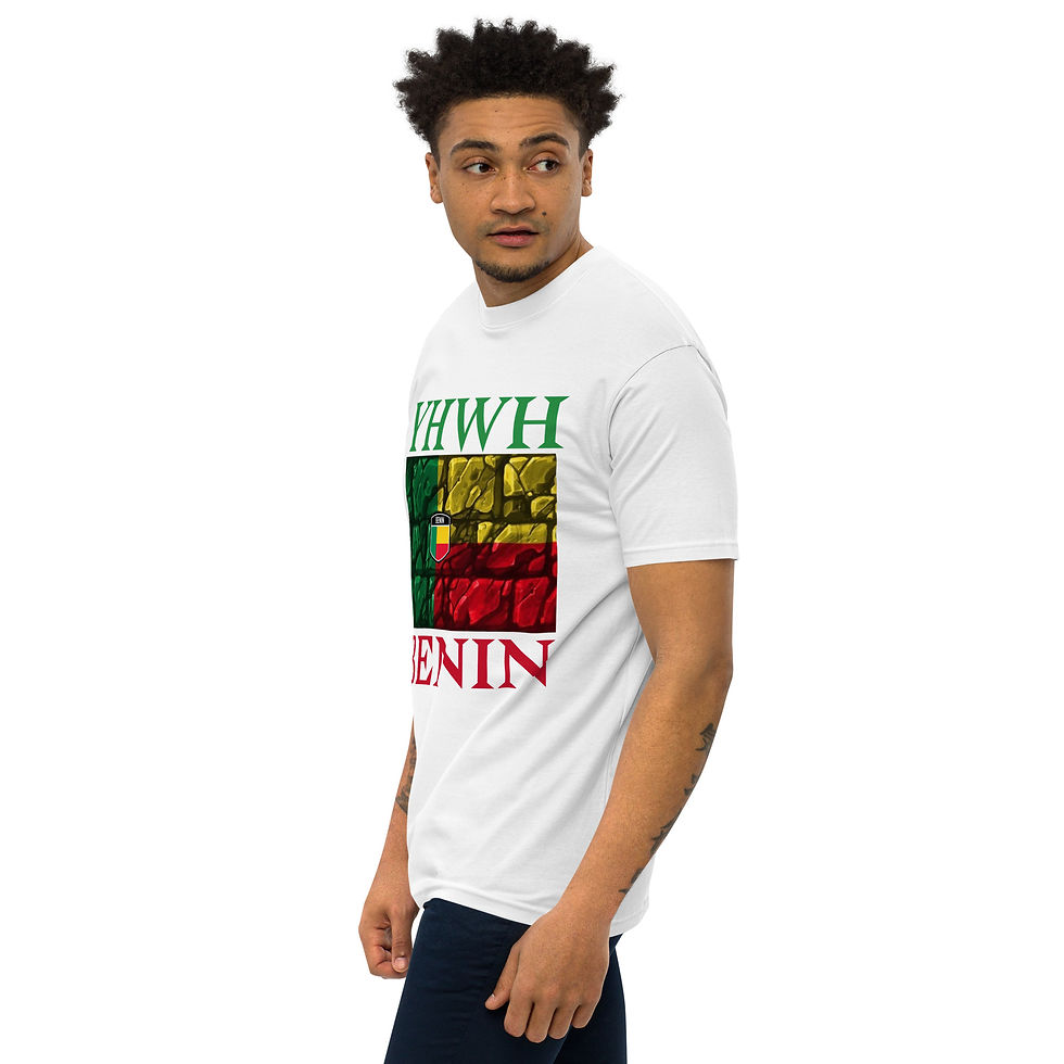Thumbnail: YHWH FOREVER BENIN Men’s premium heavyweight tee