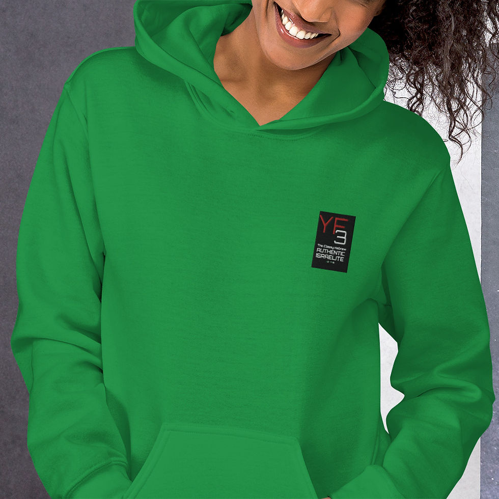 Thumbnail: YF3 Authentic Israelite Embroidered Unisex Hoodie