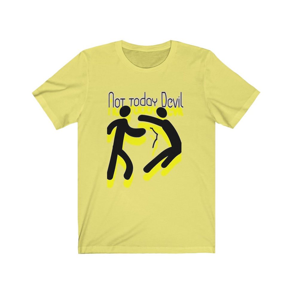 Thumbnail: YHWH FOREVER NOT Today Devil Unisex Jersey Short Sleeve Tee