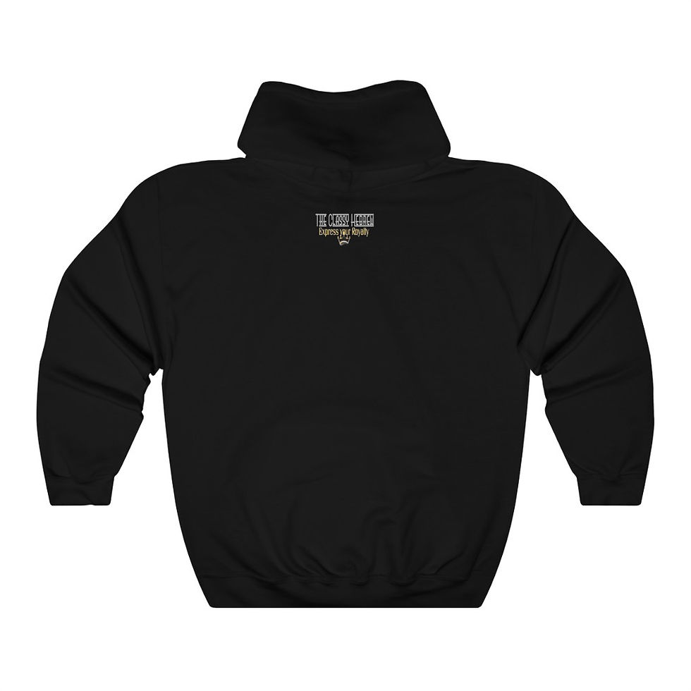 Thumbnail: The Classy Hebrew Express Your Royalty Unisex Heavy Blend™ Hooded Sweatshirt