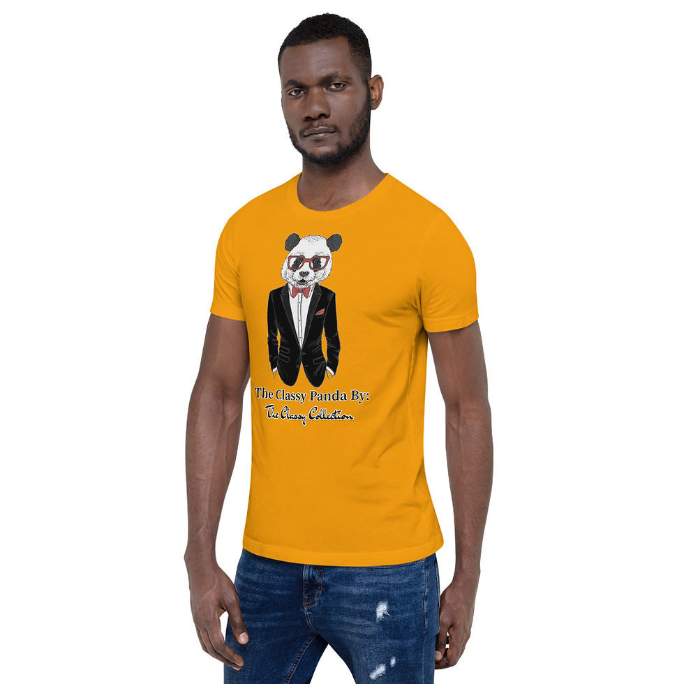 Thumbnail: The Classy Collection Classy Panda Short-Sleeve Unisex T-Shirt