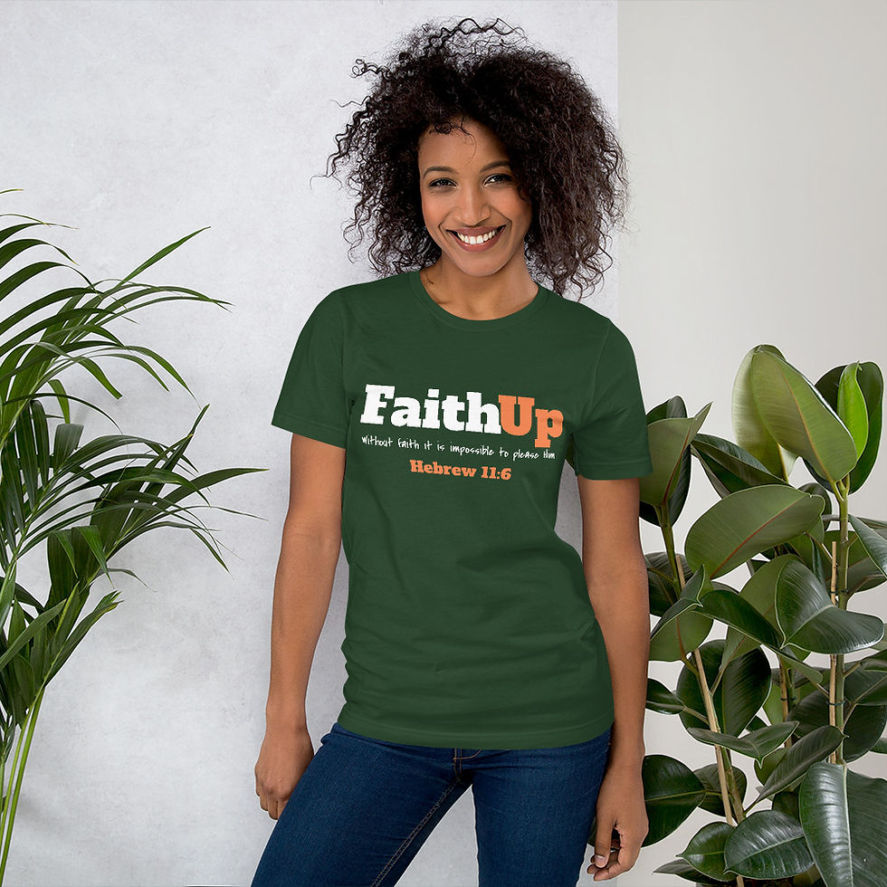 Thumbnail: YF3 The Classy Hebrew FaithUp Unisex t-shirt