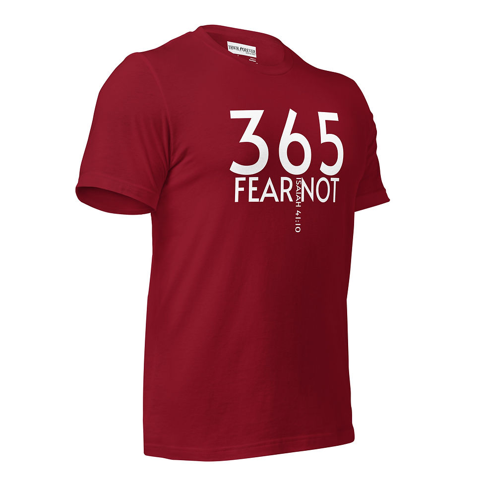 Thumbnail: YHWH FOREVER 3 Isaiah 41:10 Fear Not Unisex t-shirt