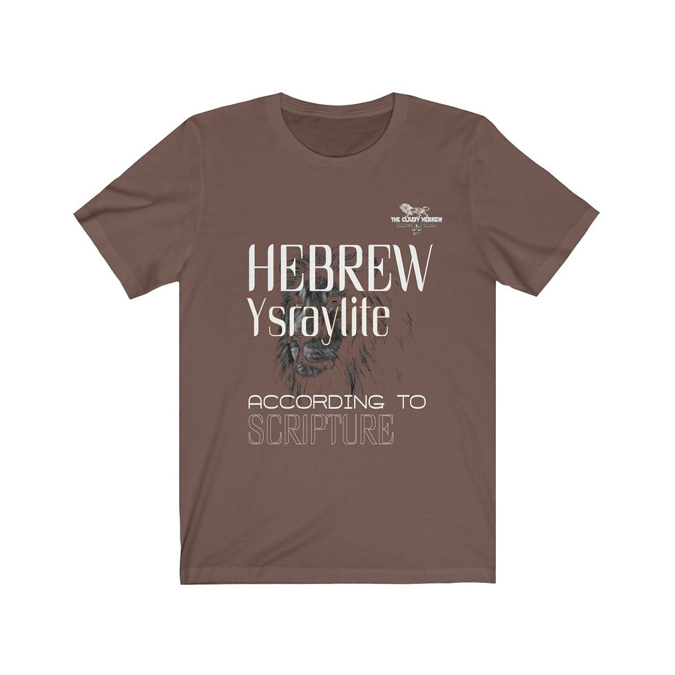 Thumbnail: The Classy Hebrew Hebrew Ysraylite Unisex Jersey Short Sleeve Tee