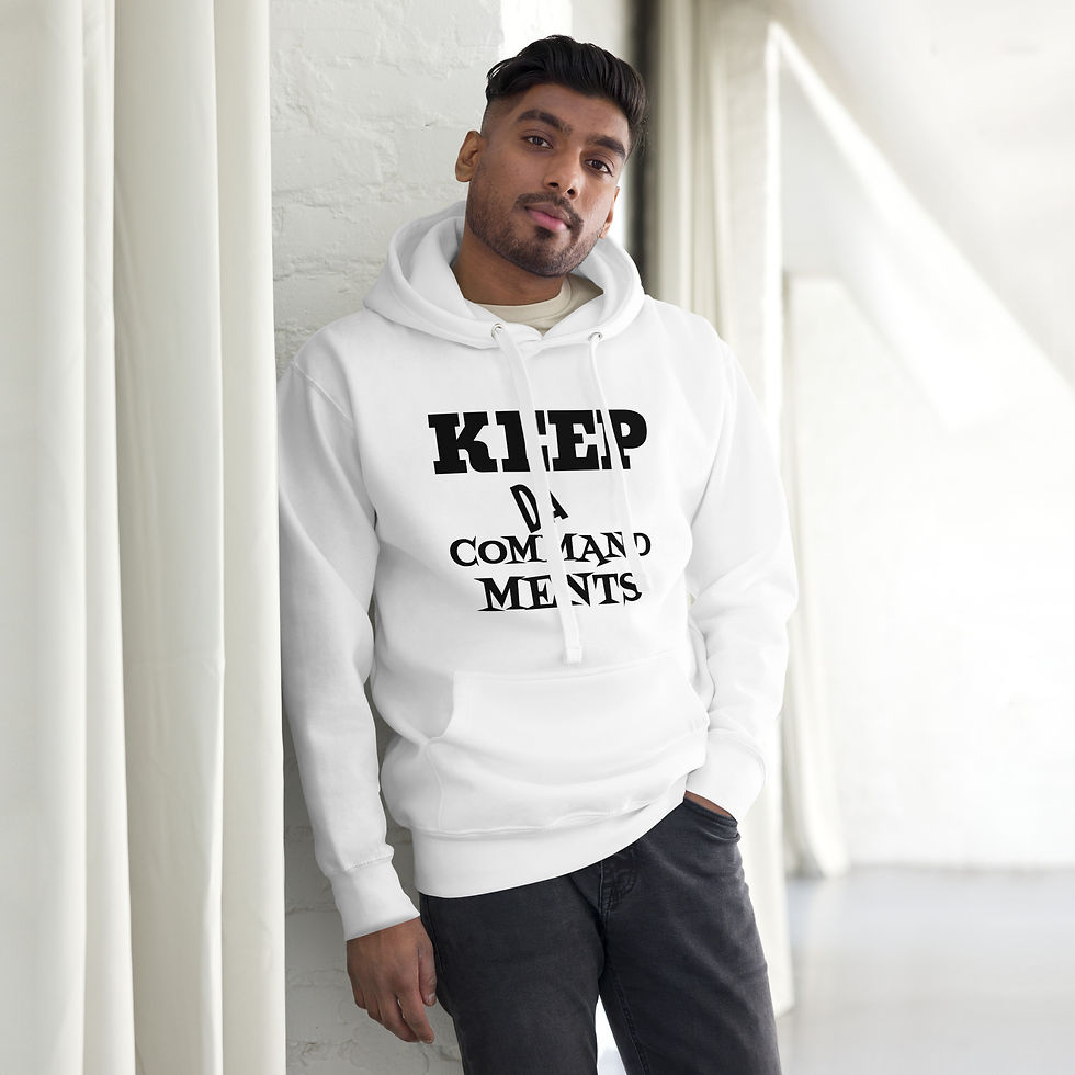 Thumbnail: YF3 The Classy Hebrew Keep Da Commandments Unisex Hoodie