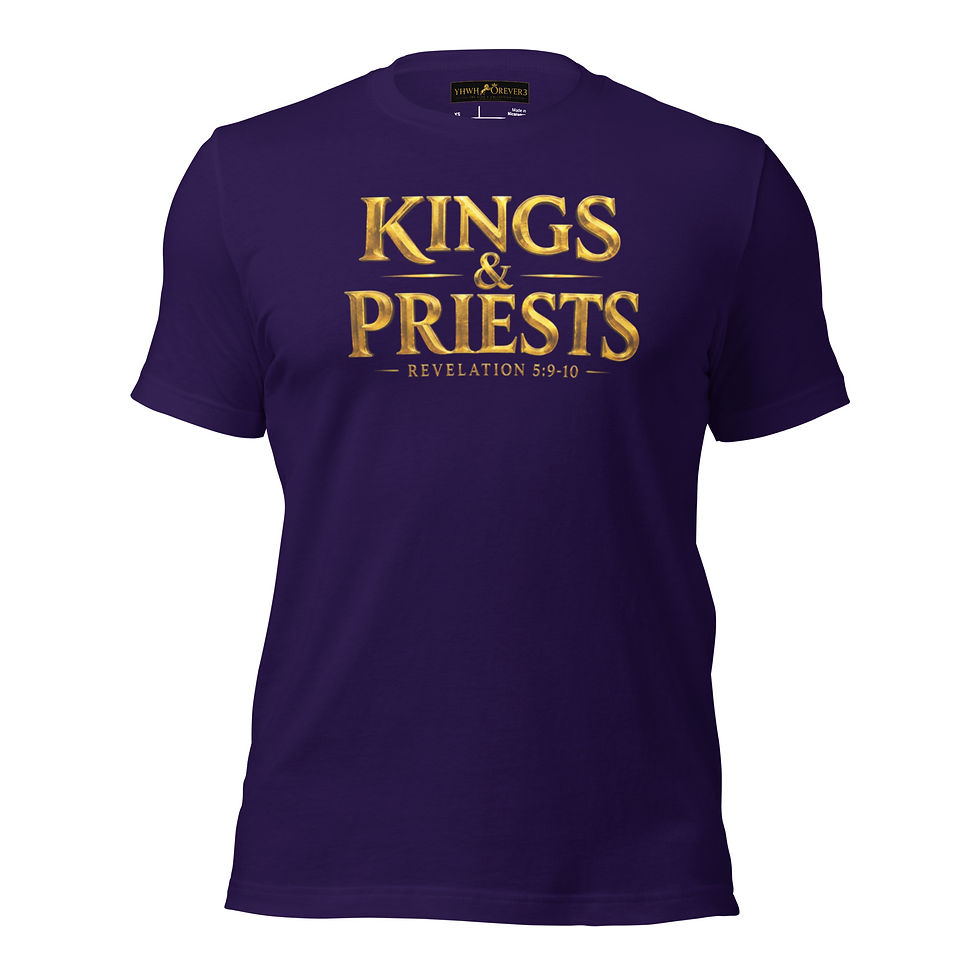 Thumbnail: YHWH FOREVER3 The Kings Collection Revelation 5:9-10 Unisex t-shirt