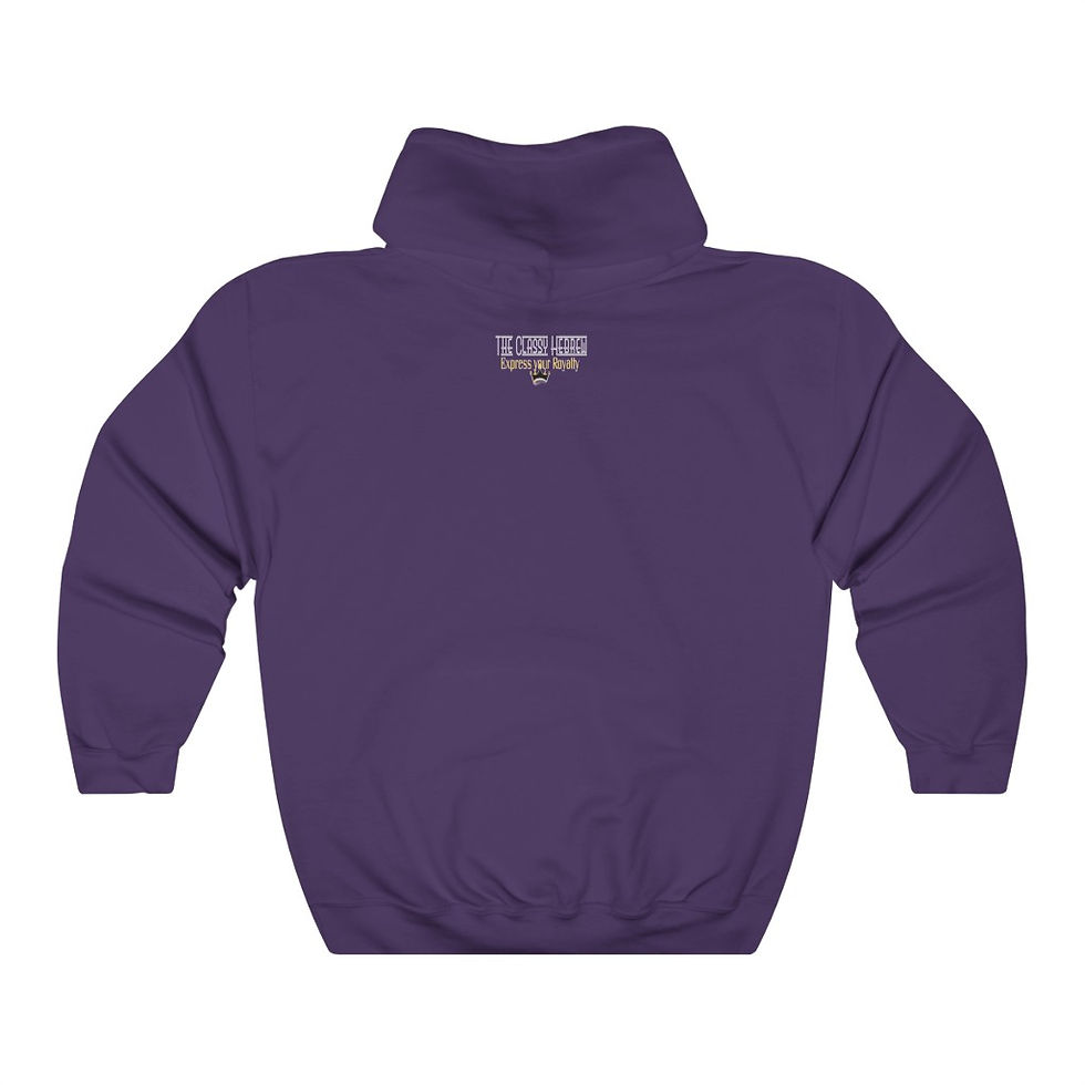 Thumbnail: The Classy Hebrew Express Your Royalty Unisex Heavy Blend™ Hooded Sweatshirt