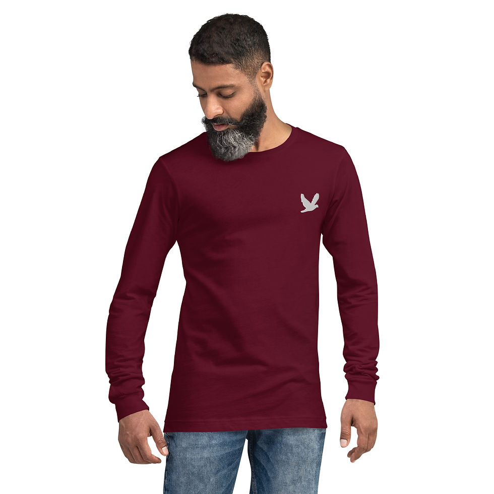 Thumbnail: YHWH FOREVER Embroidered Dove Logo Unisex Long Sleeve Tee
