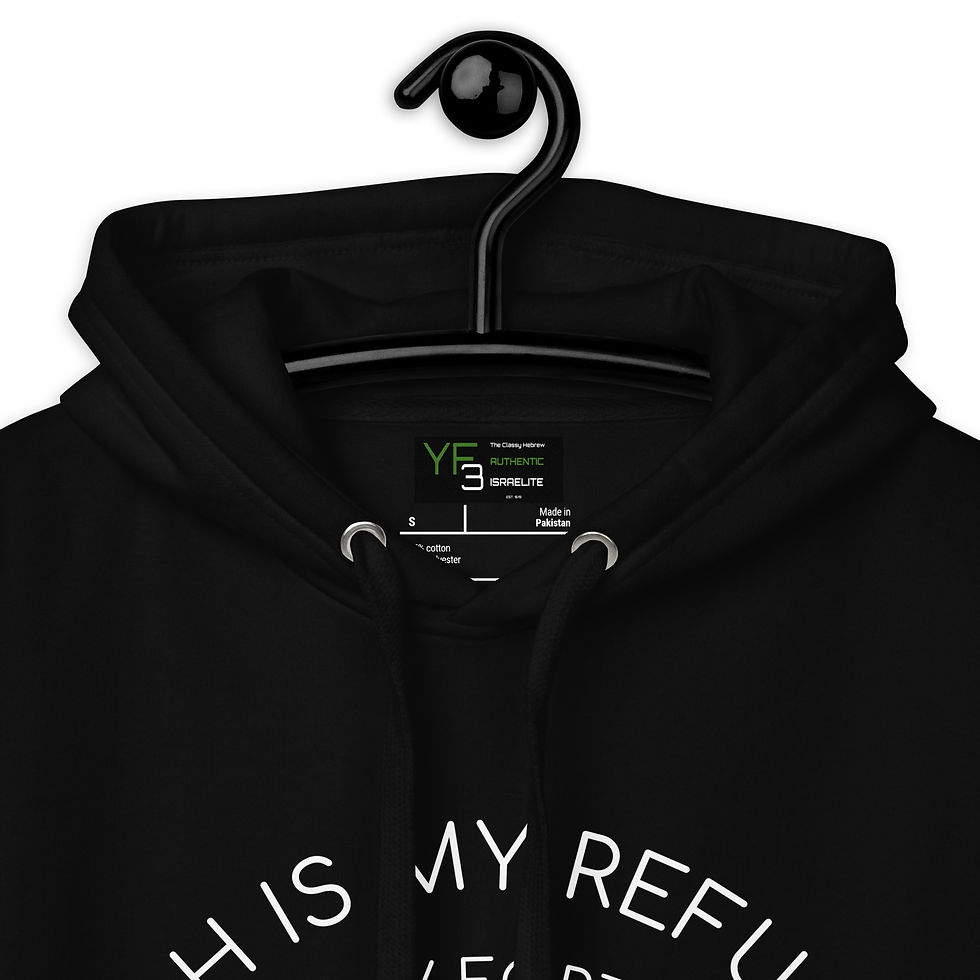 Thumbnail: YF3 The Classy Hebrew Psalms (Tehillim)  91 Unisex Hoodie