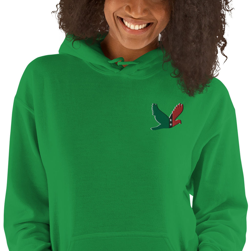 Thumbnail: Sworthe By Joseph Dowdy Large Embroidered St.Kitts Dove Logo Unisex Hoodie