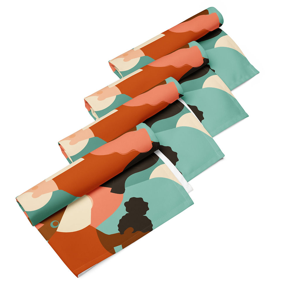 Thumbnail: YHWH FOREVER3 Phenomenal Women Cloth napkin set