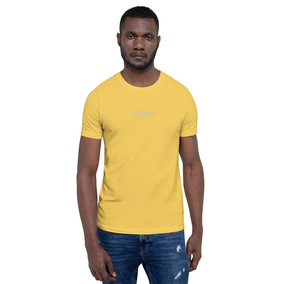 Thumbnail: The Classy Hebrew Embroidered Hebrew NYC Short-Sleeve Unisex T-Shirt