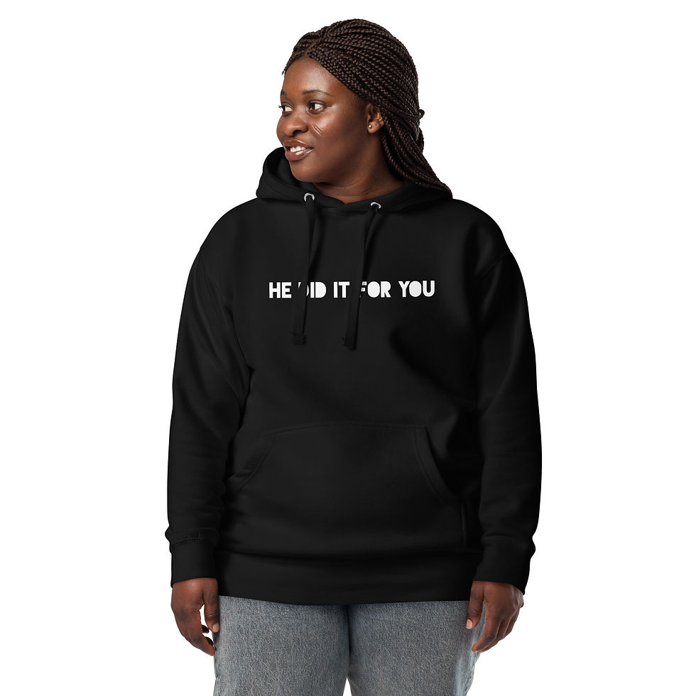 Thumbnail: YF3 The Classy Hebrew He Did It For You Unisex Hoodie