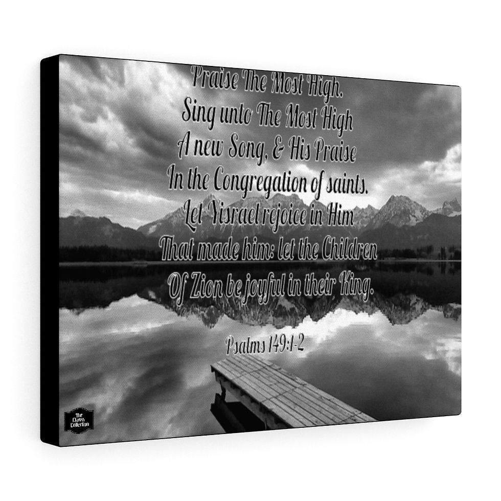 Thumbnail: The Classy Collection Psalms 149 Stretched canvas