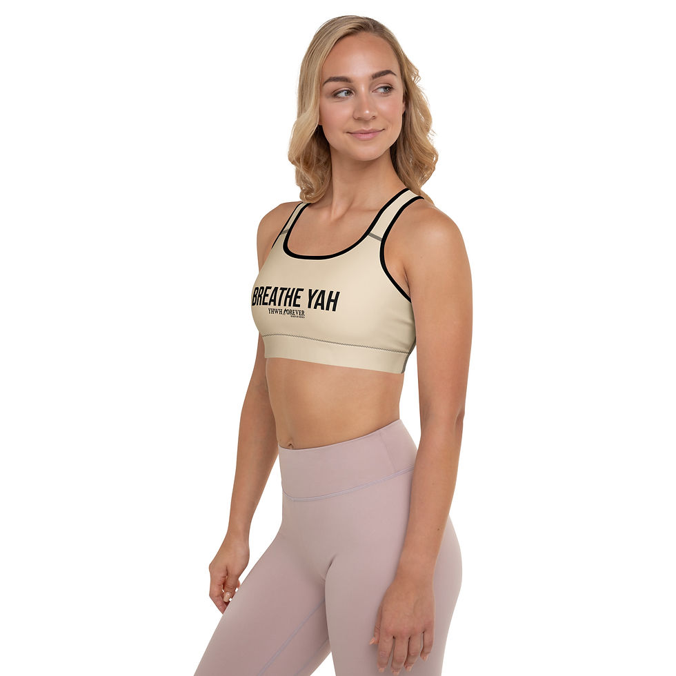 Thumbnail: YHWH FOREVER 3 Breathe YAH Padded Sports Bra