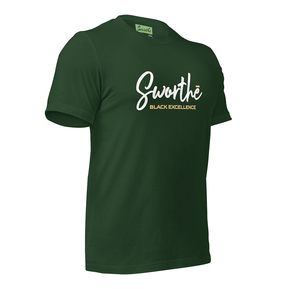 Thumbnail: Sworthe By Joseph Dowdy Black Excellence Unisex t-shirt