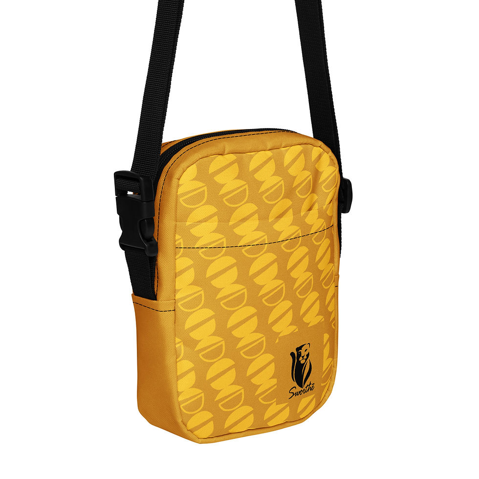 Thumbnail: Sworthe By Joseph Dowdy Sworthe Black Excellence Gold Utility crossbody bag