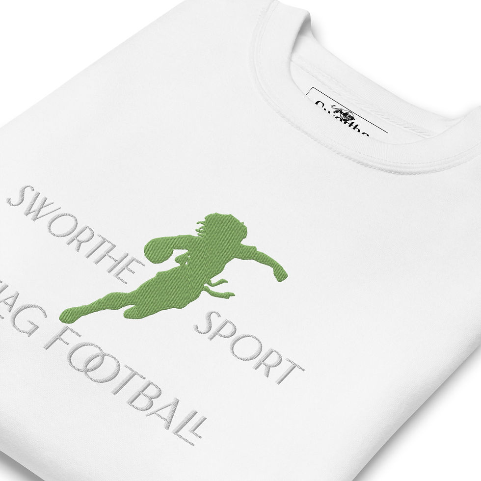 Thumbnail: Sworthe By Joseph Dowdy Embroidered Flag Football Sport Unisex  Sweatshirt