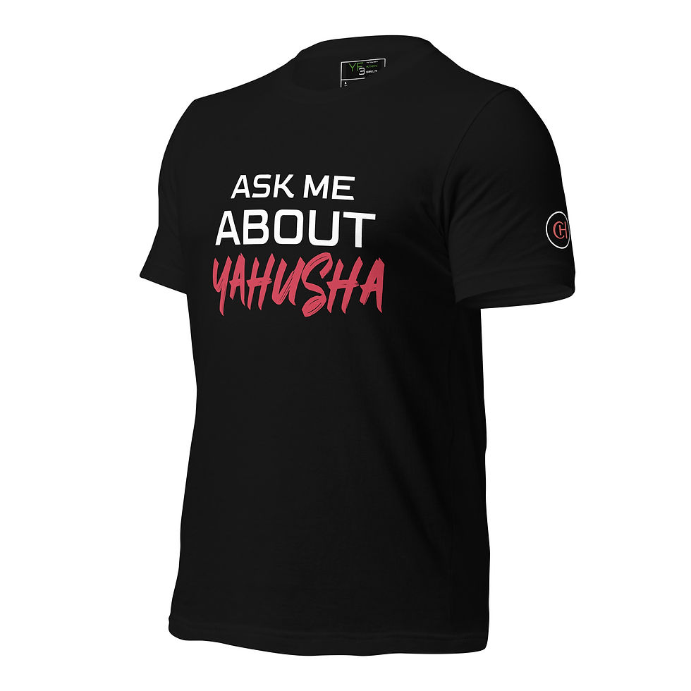 Thumbnail: YF3 The Classy Hebrew ASK ME ABOUT YAHUSHA Unisex t-shirt