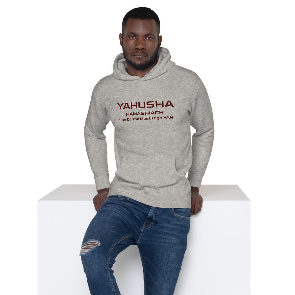 Thumbnail: YF3 Special Order Embroidered Yahusha Hamashiach Unisex Hoodie