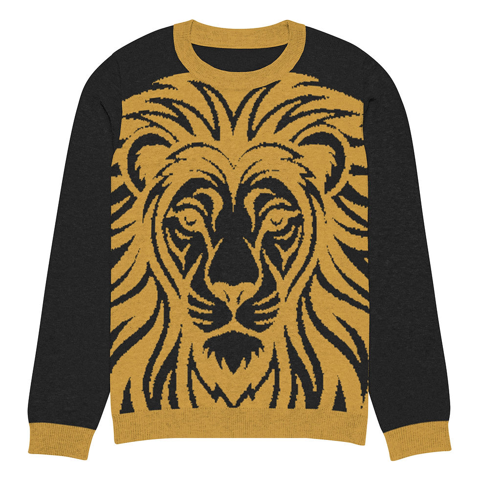 Thumbnail: Sworthe By Joseph Dowdy Knitted Lion crew neck sweater