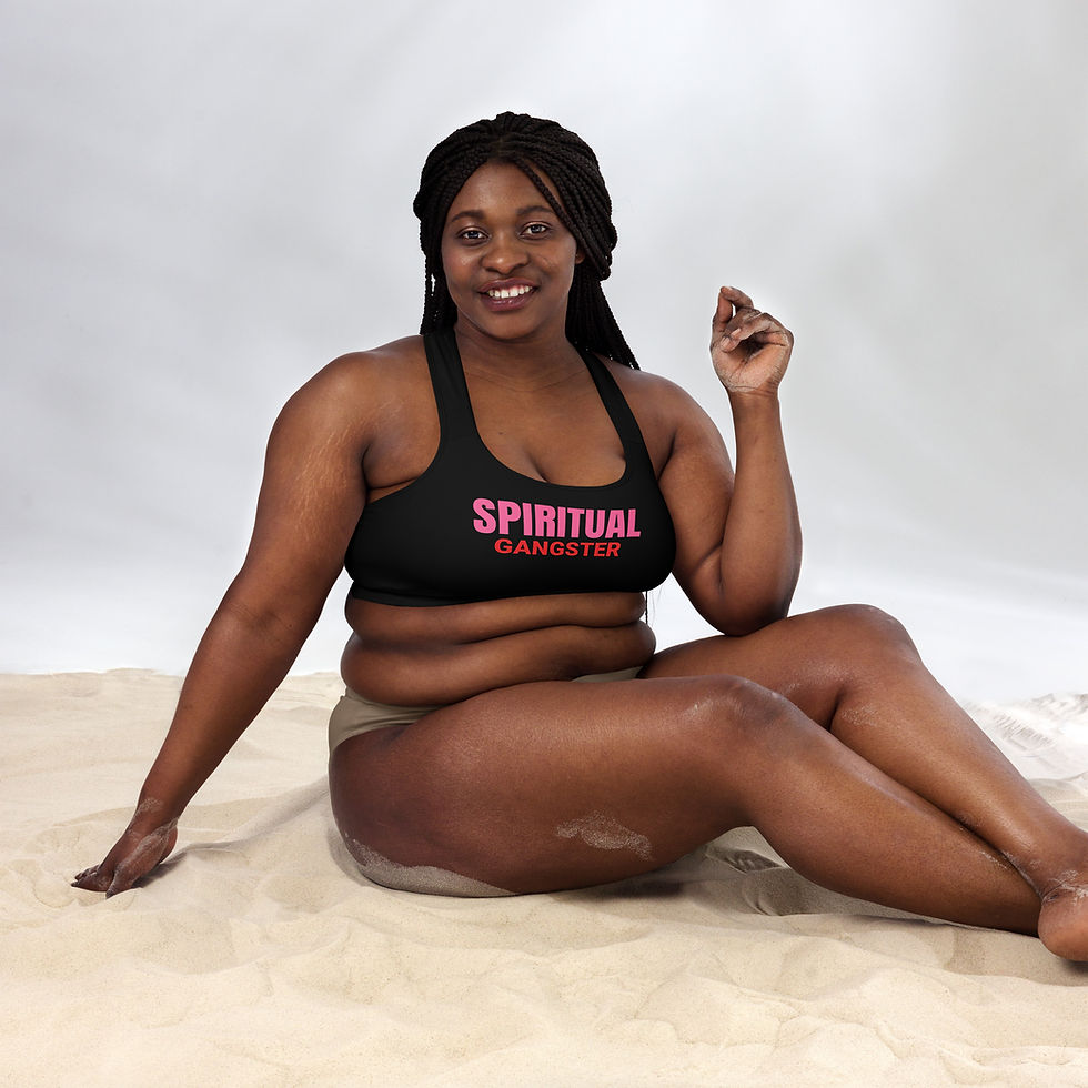 Thumbnail: YHWH FOREVER 3 Spiritual Gangster Padded Sports Bra