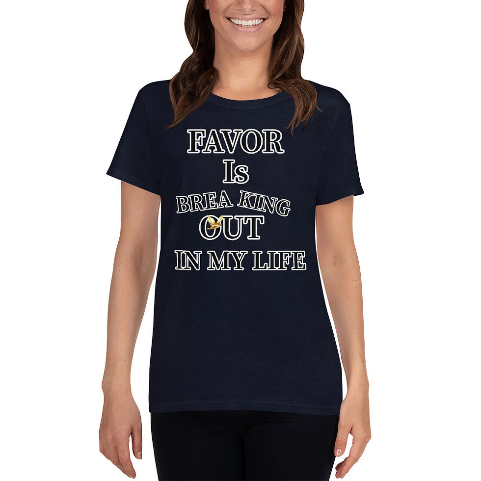 Thumbnail: YHWH FOREVER FAVOR Women's short sleeve t-shirt
