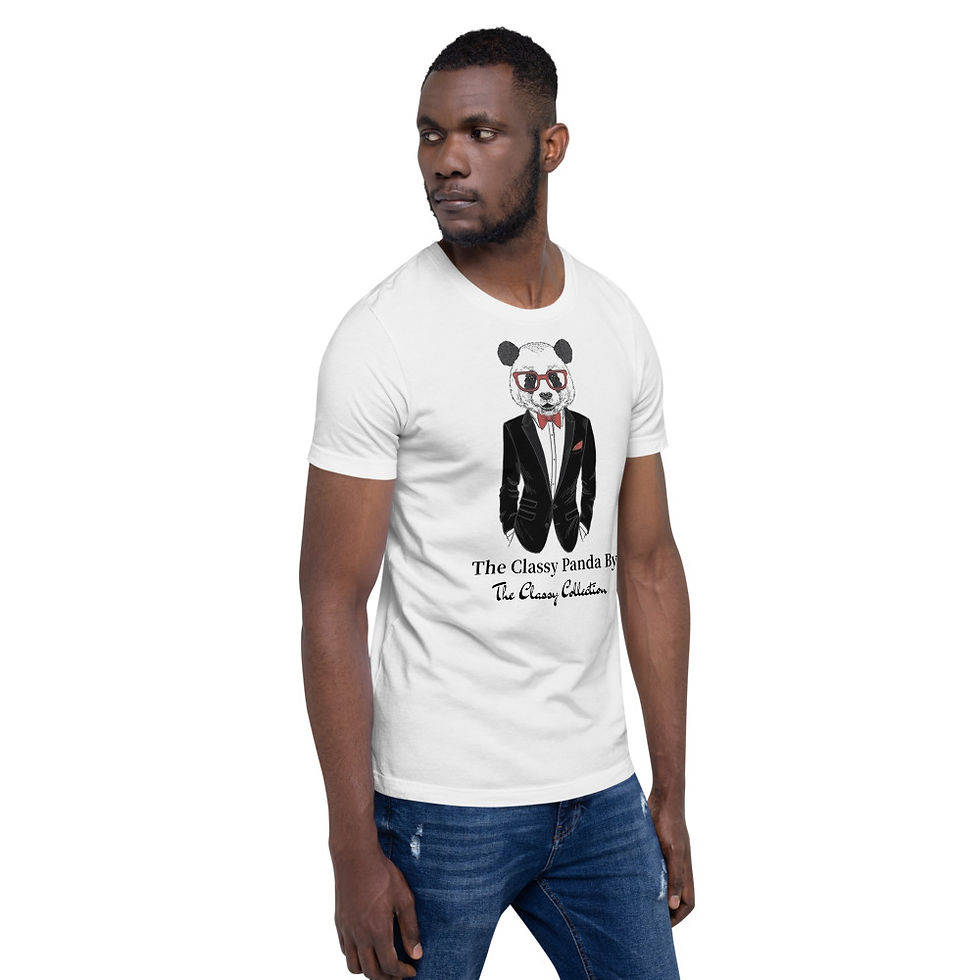 Thumbnail: The Classy Collection Classy Panda Short-Sleeve Unisex T-Shirt