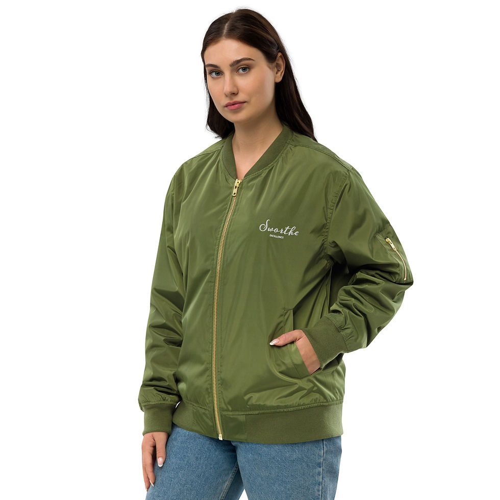 Thumbnail: Sworthe By Joseph Dowdy Embroidered Sworthe Excellence Premium bomber jacket