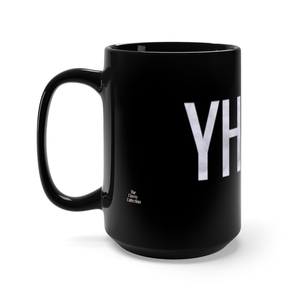 Thumbnail: The Classy Collection YHWH Black Mug 15oz