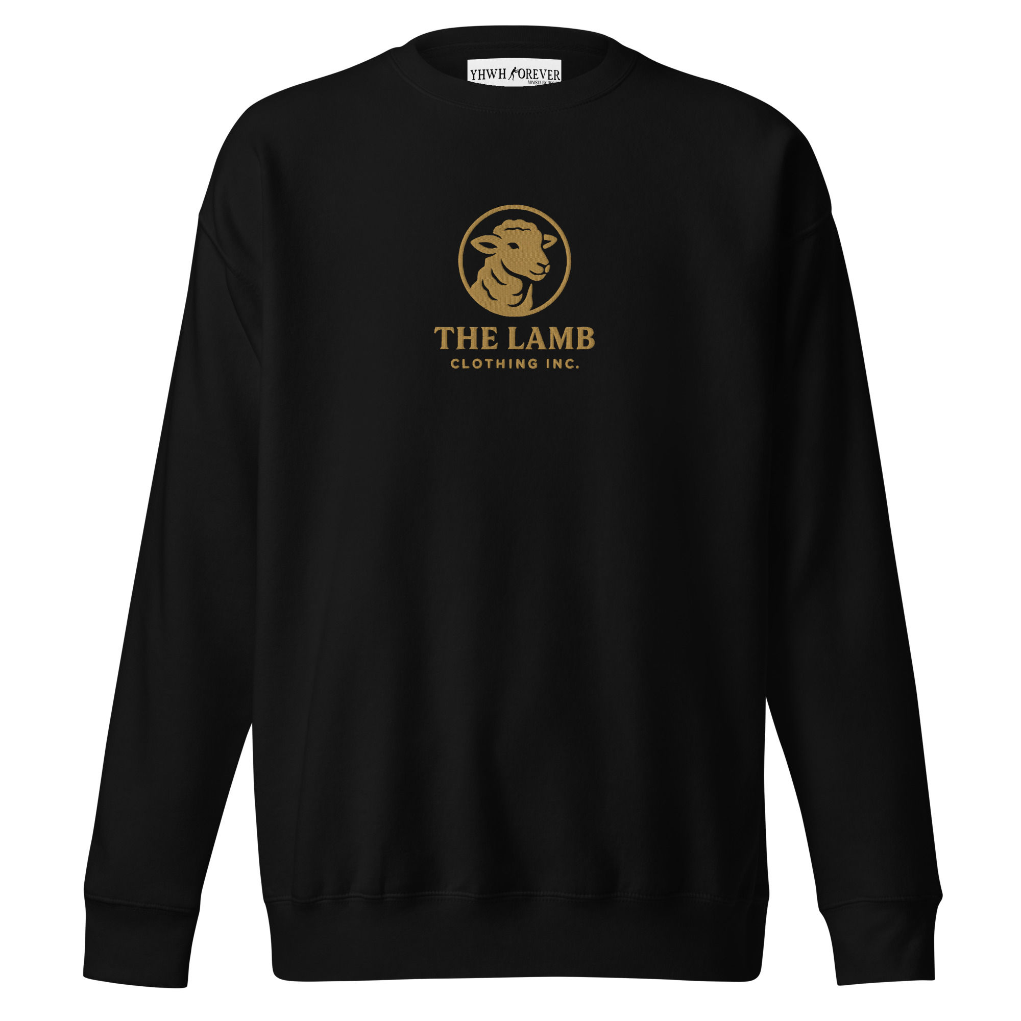 YHWH FOREVER3 The Lamb Clothing Inc. Embroidered Unisex Premium Sweatshirt