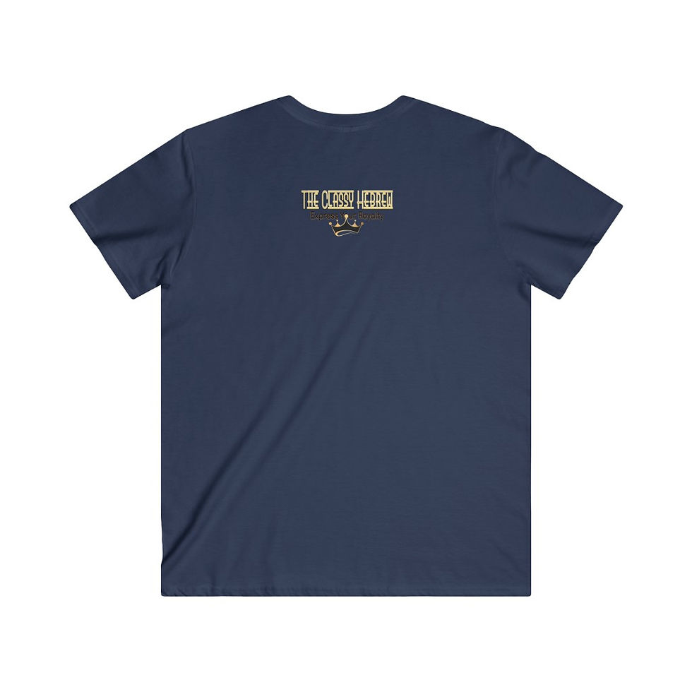 Thumbnail: YHWH FOREVER The Classy Hebrew YHWH Men's Fitted V-Neck Short Sleeve Tee